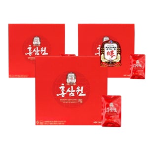 정관장 홍삼원 6년근 홍삼 Korean Red Ginseng 60포, 3개