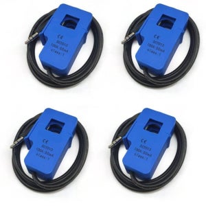 4Pcs 100A/50mA SCT013000 비침습적 분할 변압기 센서 SCT-013-000 코어 전류 변압기, 파란색, 4psct100A