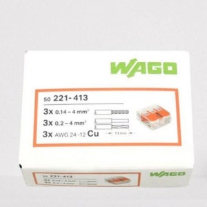 와고 커넥터 모든 전선용 WAGO 221 413 1BOX(50ea)