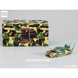 POP RACE x BAPE 한정판 닛산 스카이라인 HAKOSUKA 1:64 다이캐스트 미니카 자동차 미니어처 팝레이스