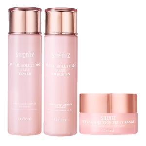 코리아나 쉬니즈 바이탈 플러스 스킨토너 + 에멀젼 3종, 스킨+로션+크림