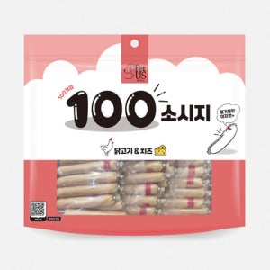 펫어스 대용량 강아지 고양이 겸용 백소시지 북어, 900g, 100개