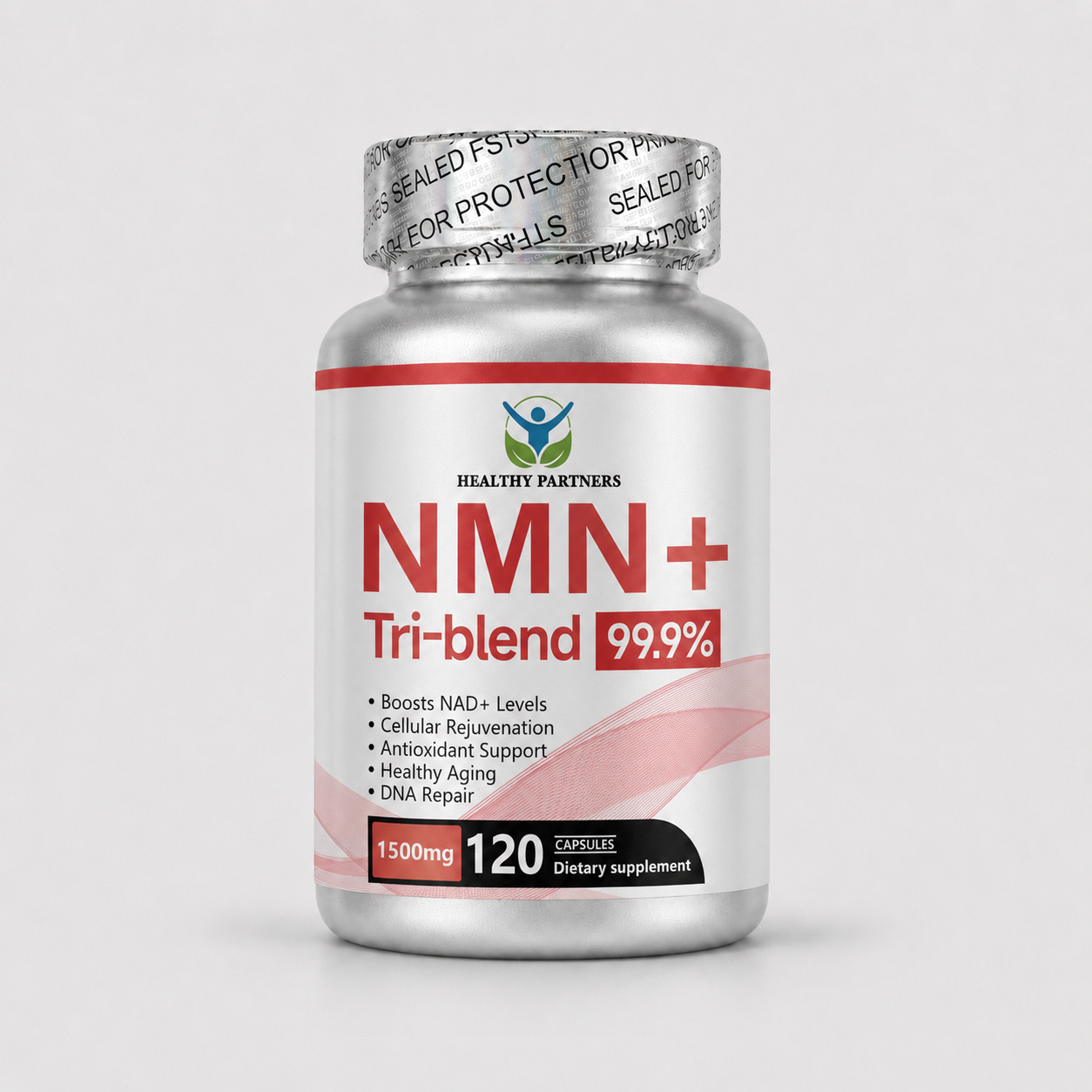 고함량 NMN 피세틴 트랜스레스베라트롤 1200mg 니코틴아미드 120캡슐, 3개