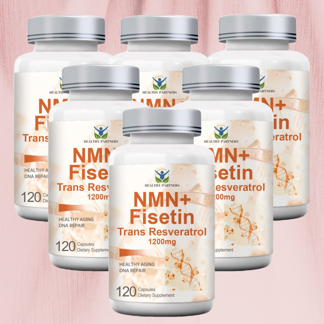 고함량 NMN 피세틴 트랜스레스베라트롤 1200mg 니코틴아미드 120캡슐, 3개