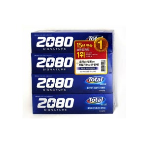 2080 시그니처 토탈 블루 오리지널 민트 치약 125g, 20개