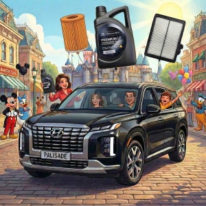 팰리세이드 3.8 가솔린 순정 엔진오일 세트