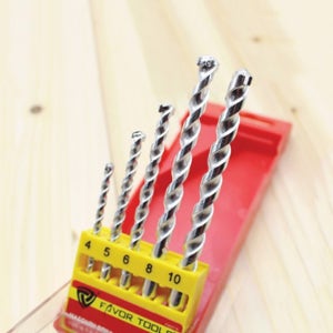 콘크리트 드릴비트5P 세트 케이스포함 비트날 드릴날 드릴 기리 타일 작업 공구