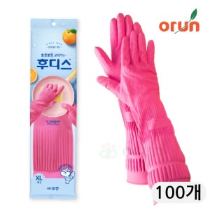후디스 가정용 식품용 고무장갑 XL(특대형), 100개