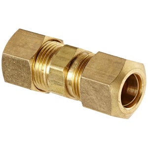 앤더슨 메탈 50062-06 50062 황동 압축 튜브 피팅, 유니언, 3/8인치 x OD