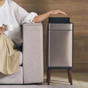 [30평 SET] 엘페코 와이드 자동 센서 휴지통 30L+20L 냄새차단 쓰레기통 패밀