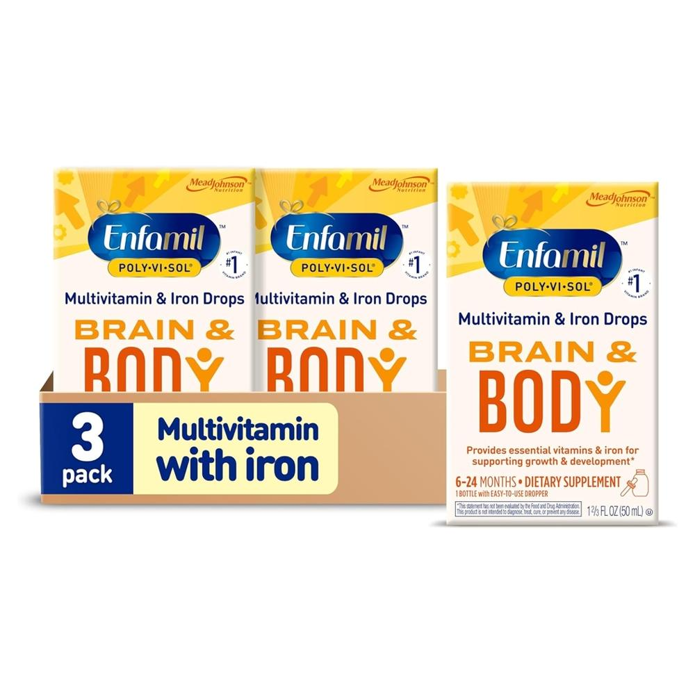 <b>엔파밀</b> 영유아용 multivitamin <b>종합비타민</b> 멀티<b>비타민</b> 액상 드롭 50ml x3팩