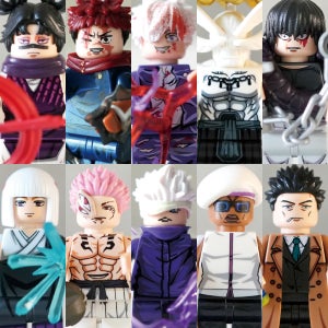 주술회전 최종전 12종 세트 레고호환규격 미니 피규어 커스텀 미니히어로