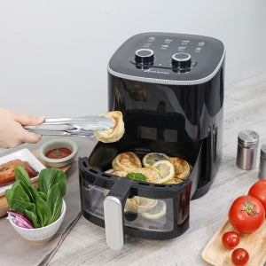 26년 대웅모닝컴 스팀 에어프라이어 유리 글라스 분리형 3.5L 대용량