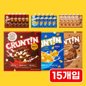 [3박스] 크런틴 크런치볼 단백질쉐이크 파우치 (-24%) 15팩
