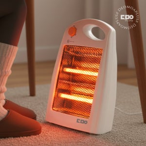 더모아 전기히터 2단 미니 발난로 히터 사무실 가정용 난방 스토브