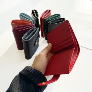 각인서비스 선물포장 사피아노소가죽 명함 카드 여자 반지갑 10 20대 여학생지갑 미니반지갑