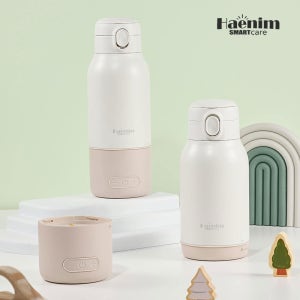 [해님] 배터리 분리형 휴대용 분유포트 듀오 -100도가열, 증기필터분리세척, 500ml