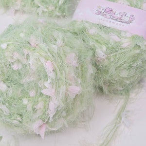 4월의 봄꽃 (50g/100g) - 특수사 합사실 팬시얀 잔디실 포인트실 뜨개실