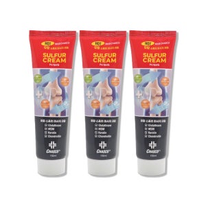 유황 케라틴 글루타치온 MSM 핫 스포츠 마사지크림 150ml, 3개