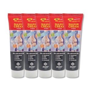 유황 케라틴 글루타치온 MSM 핫 스포츠 마사지크림 150ml, 5개