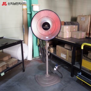 세라믹 원형히터 스탠드 난로 공업용 작업장 사무실 전기난로