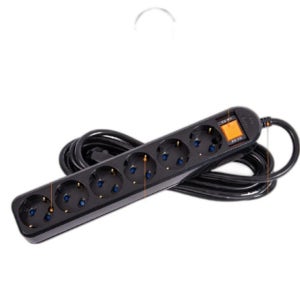 국산 블랙 멀티탭 6구 5M 멀티 콘센트 전기연장선