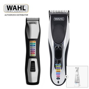 [1+1 세트상품] [전해수기 포함] 왈 크롬 PRO 남자 미용실 바리깡 + 그룸스맨 클리퍼