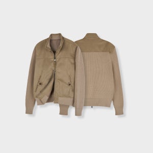 인무드 웨이드 헤링턴 블루종패딩 덕다운 니트패딩