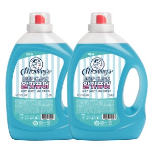 마미스 딥클린 알칼리 액체 세탁세제 3.05L, 2개