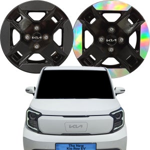 더 뉴 기아 레이 EV 14인치 알로이 휠 홀로그램/4D 카본 스티커