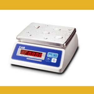 CAS 카스 방수 전자저울 SWII-6EW(6kg 2g) 충전식 LED화면 수산시장 횟집