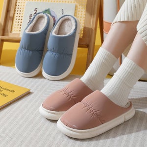 폭신 패딩 털슬리퍼 보온 경량 방수실내화 거실화 방한슬리퍼 5color