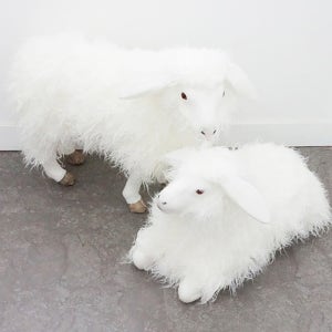 크리스마스 인형 장식 소품 대형 양 포토존 화이트 겨울 성탄절 데코 감성 카페