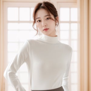 1+1 루시드 폴라티 반목 반폴라 모크넥 티셔츠