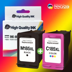 삼성 재생 호환 잉크 SL-J1785W J1780W INK-M185XL 검정+컬러 세트