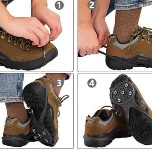 미끄럼방지아이젠 눈길아이젠 밴드형 빙판 도시형 신발 등산용 5핀