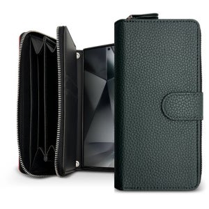 갤럭시노트9 케이스 (N960) 그린, 로얄 지퍼 다이어리