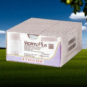 에치콘 VCP218H 화이트 바이크릴플러스 4-0 22mm 1/2 환침 70cm 수술용실