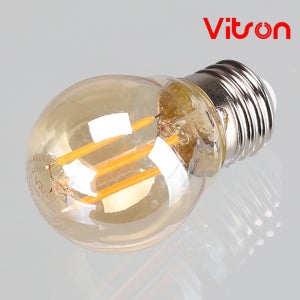 비츠온 LED 에디슨 전구 인지구 인찌구 E26 전구색 4w 황금 G45