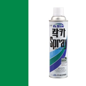 일신 락카 스프레이 IS-2001 유성 페인트 녹색, 300g, 1개