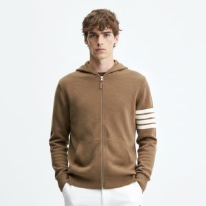 겨울 남성 골프 방풍니트 남자골프상의 니트바람막이 가디건 집업 HOODIE