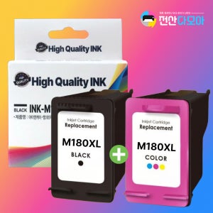 SL-J1770FW J1660 재생잉크 대용량 INK-M180XL 삼성 검정+컬러 세트
