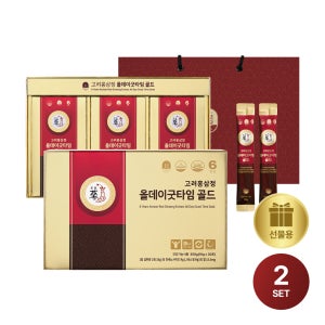 PNBG 풍년보감 고려홍삼정 진액 올데이굿타임 골드 홍삼스틱 홍삼선물세트 30포, 2개