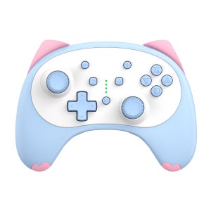 이이네 미니 카툰 고양이 무선 컨트롤러 미니 게임패드 Switch 2/PC 스팀 호환