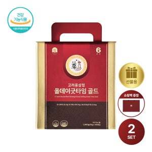 PNBG 풍년보감 고려홍삼정 진액 올데이굿타임 골드 홍삼스틱 홍삼선물세트 100포, 2개