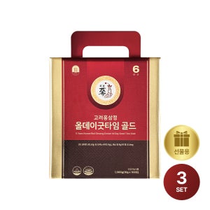 풍년보감 6년근 고려홍삼정 홍삼진액 올데이굿타임골드 홍삼스틱 홍삼선물세트 100포, 3개