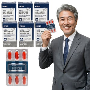 브리오 초임계 쏘팔메토 옥타코사놀 알파 / 남성 전립선 건강 영양제 30캡슐, 6개