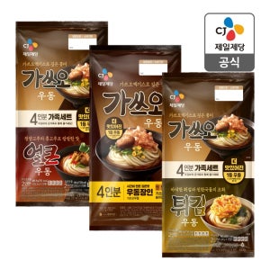 CJ 우동 (가쓰오/튀김/얼큰) 12인분 구성
