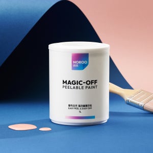 노루와 매직오프 필러블 친환경 수성 떼지는페인트 벽지 방문 가구 철재 떼어내는페인트 1L