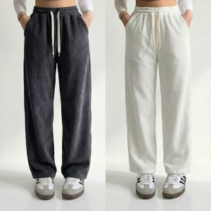 1+1 벨벳바지 골덴바지 융기모팬츠